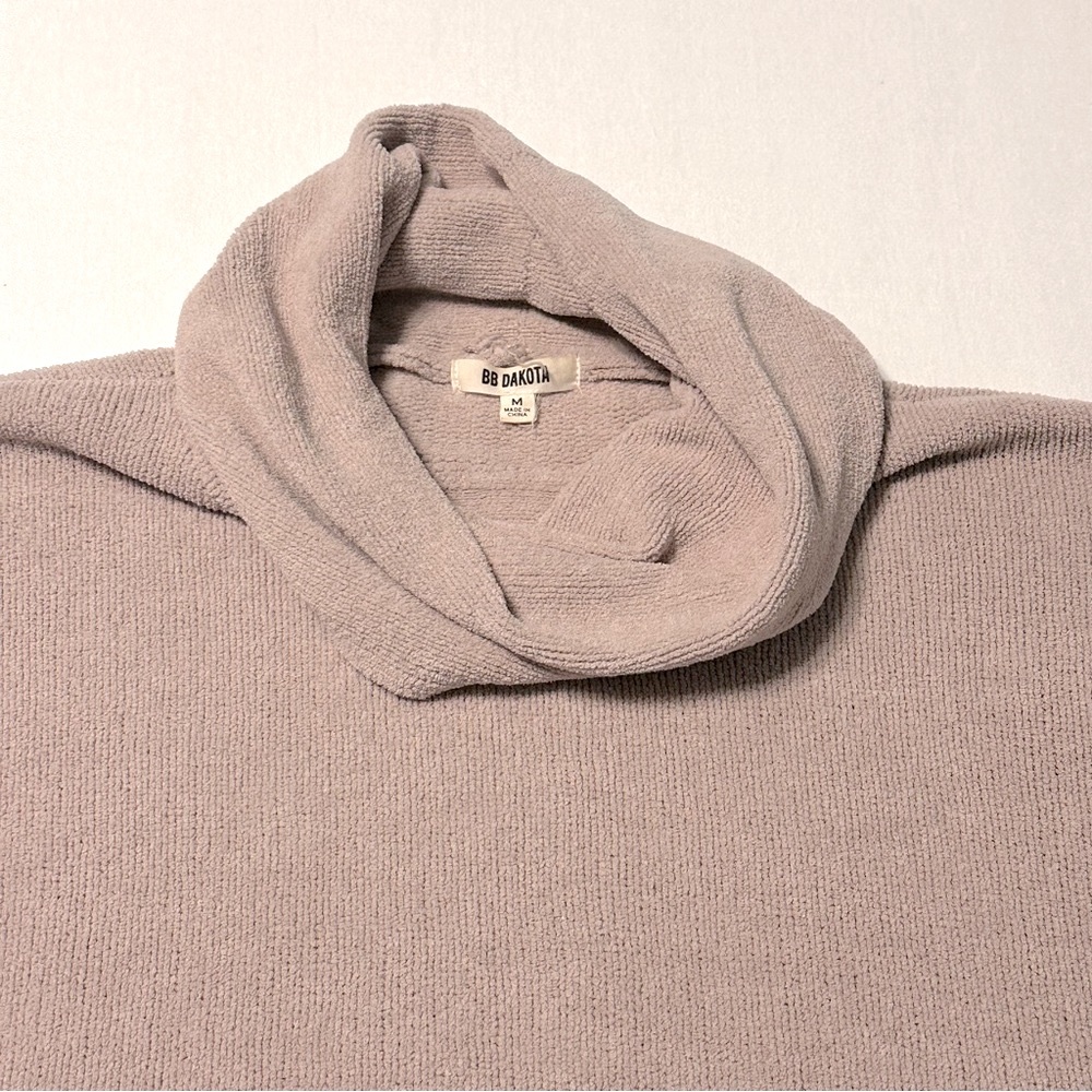 NWOT BB Dakota Marcilly Plush Chenille Slouchy Cowl Neck Sweater - Picture 15 of 15